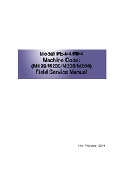 Ricoh PE-P4 Field Service Manual
