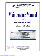 MAULE Lunar Rocket Maintenance Manual