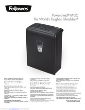 Fellowes Powershred M-3C Manual