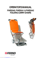 Ferno FWE2041 Operator's Manual