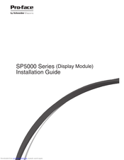 Pro-face SP-5660TP Installation Manual