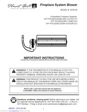GHP Group Pleasant Hearth VFF-PH26D Instruction Manual