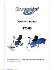 FIORENTINI TX-05 Operator's Manual