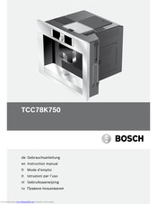 Bosch TCC78K750 Instruction Manual