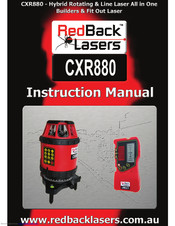 RedBack Laser CXR880 Instruction Manual