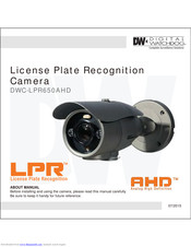 Digital Watchdog DW-LPR650AHD Manual
