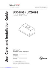 Wind Crest UIX3019S Use, Care And Installation Manual