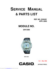 Casio BGT-3010 Service Manual & Parts List