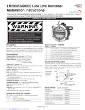 Murphy Lube Level Maintainer LM2000 Installation Instructions