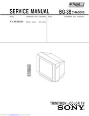 Sony KV-XF34K94 Service Manual