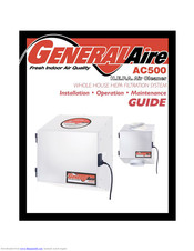 GeneralAire AC500 Installation, Operation & Maintenence Manual