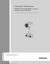 Siemens SITRANS FUH1010PVDX Operating Instructions Manual