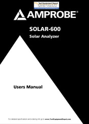Amprobe SOLAR-600 User Manual
