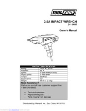 Toolshop 241-9897 Owner's Manual