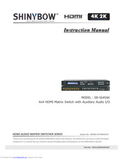 Shinybow USA SB-5645AK Instruction Manual