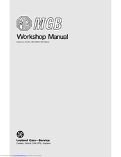 Mg MGB Workshop Manual