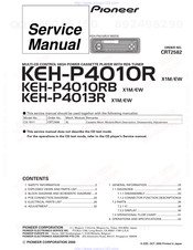 Pioneer KEH-P4010RX1M/EW Service Manual