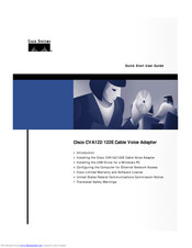 Cisco CVA122E Quick Start User Manual