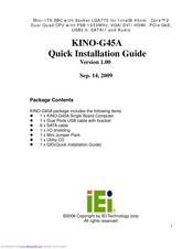 IEI Technology KINO-G45A Quick Installation Manual