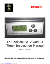 La Spaziale S1 Vivaldi II Instruction Manual