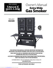 Smoke hollow SH3616DW Owner's Manual