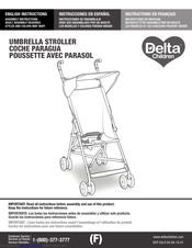 Delta Childrens Products UMBRELLA STROLLER Instructions Manual