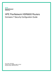 HPE FlexNetwork HSR6600 Security Configuration Manual
