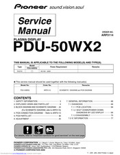 Pioneer PDU-50WX2 Service Manual
