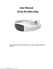 JIN SHENG JS-S1 Pet GPS Collar User Manual