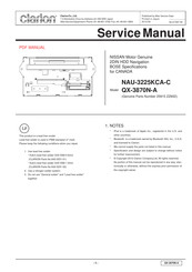 Clarion QX-3870N-A Service Manual