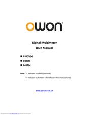 Owon B41T User Manual