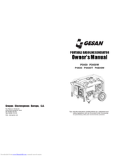 Gesan P6500 Owner's Manual