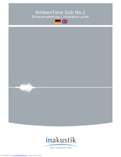 Inakustik AmbienTone Sub 2 Installation Manual