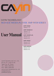 Cayin SMP-WEBPLUS User Manual