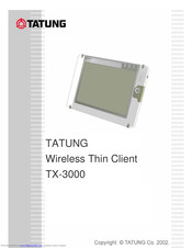 Tatung TX-3000 Manual
