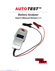 AutoTest Battery Analyzer User Manual