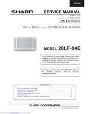 Sharp 28LF-94E Service Manual