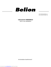 Belion HBO604R10 Instruction Manual