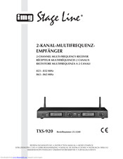 IMG STAGE LINE TXS-920 Instruction Manual