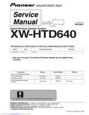 Pioneer XW-HTD640 Service Manual