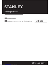 Stanley SPS-750 Original Instructions Manual