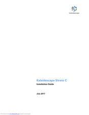 Kaleidescape Strato Installation Manual