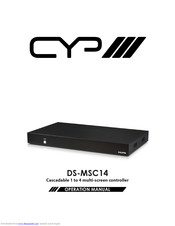 CYP DS-MSC14 Operation Manual