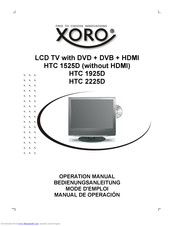 Xoro HTC 1525D Operation Manual
