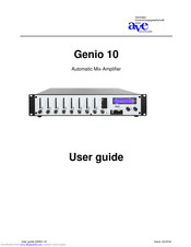 AVE GENIO 10 User Manual