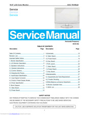 AOC TS185LB Service Manual