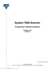 Vishay 7000 Programmer's Reference Manual