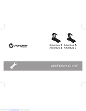 Horizon Fitness adventure 7 Assembly Manual