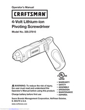 Craftsman 320.37810 Operator's Manual