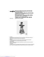 MAFELL ZB 100 ES Original Operating Instructions